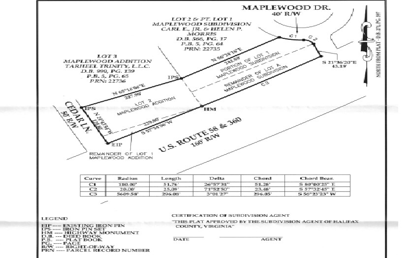US 58, South Boston, VA for sale Primary Photo- Image 1 of 2