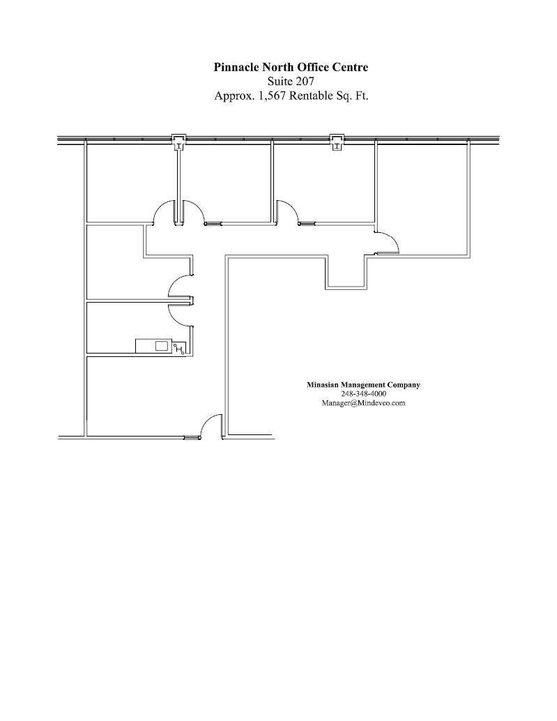 41850 W 11 Mile Rd, Novi, MI for lease Floor Plan- Image 1 of 1