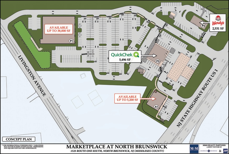 1505 US Highway 1, North Brunswick, NJ for lease - Site Plan - Image 2 of 3