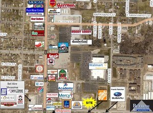 3507 E 20th St, Joplin, MO - aerial  map view