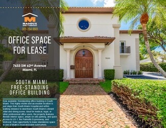 More details for 7633 SW 62nd Ave, South Miami, FL - Office for Lease