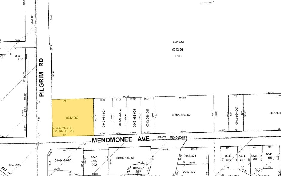 W156N8420 Pilgrim Rd, Menomonee Falls, WI for lease - Plat Map - Image 2 of 3