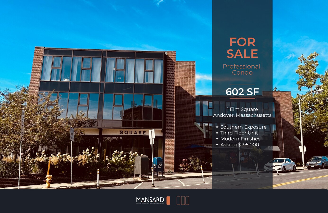 1 Elm Sq, Andover, MA 01810 Office for Sale