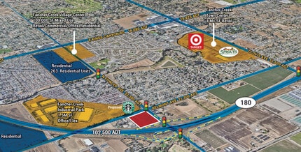 E Belmont Ave, Fresno, CA - AERIAL map view - Image1