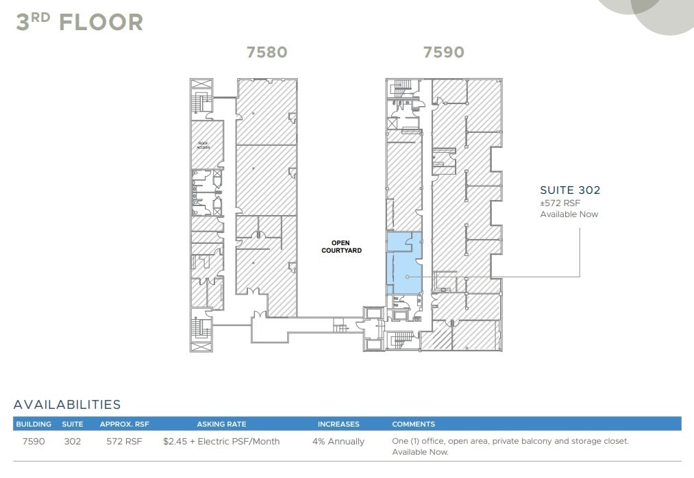 7590 Fay Ave, La Jolla, CA for lease Floor Plan- Image 1 of 1