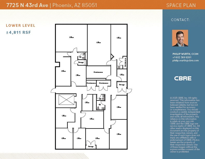 7725 N 43rd Ave, Phoenix, AZ for lease Floor Plan- Image 1 of 1