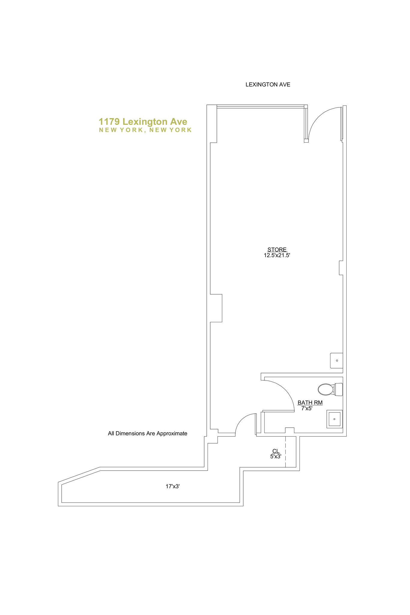 1179 Lexington Ave, New York, NY for lease Site Plan- Image 1 of 8