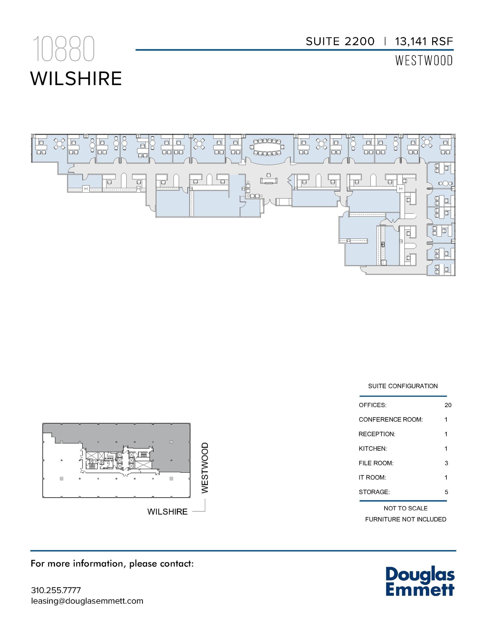 10880 Wilshire Blvd, Los Angeles, CA for lease Floor Plan- Image 1 of 1