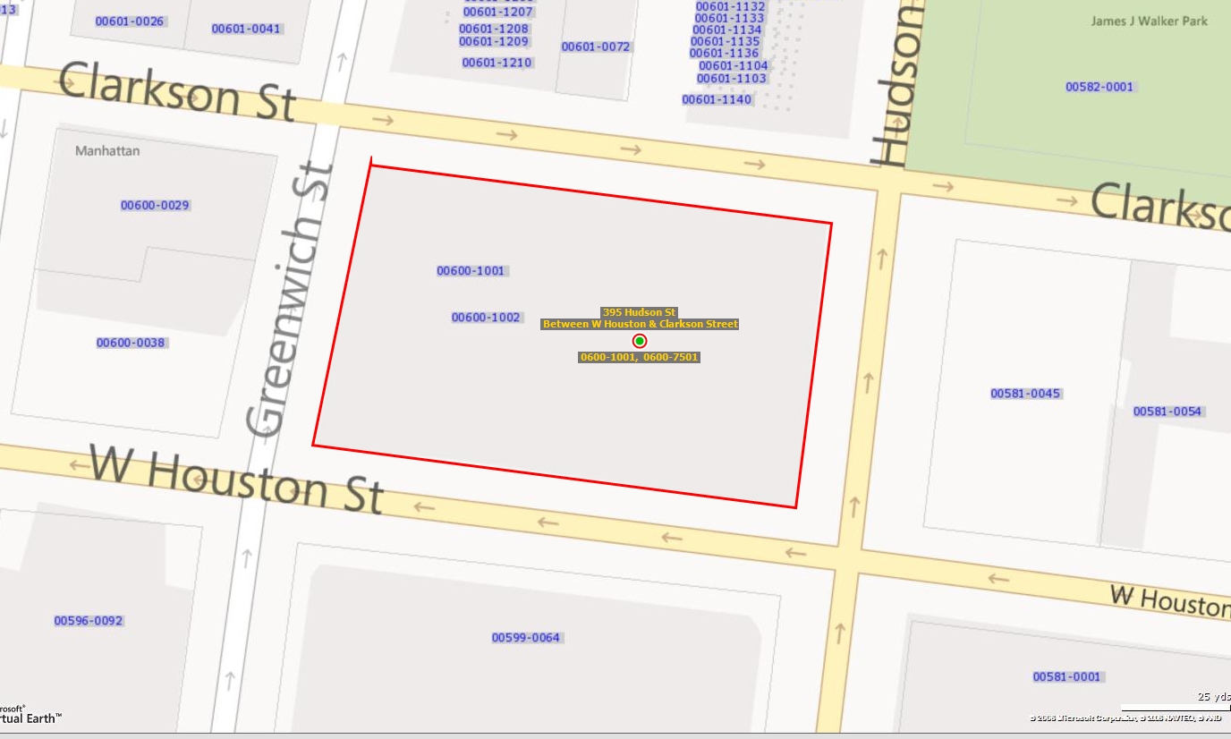 395 Hudson St, New York, NY for sale Plat Map- Image 1 of 1