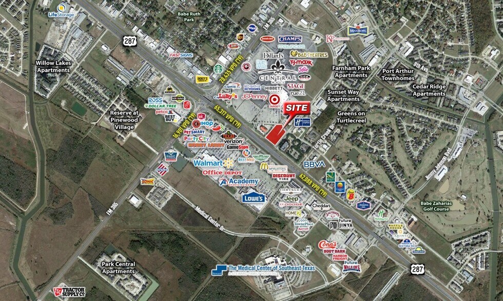 8450 Memorial Blvd, Port, Port Arthur, TX for sale - Aerial - Image 3 of 9