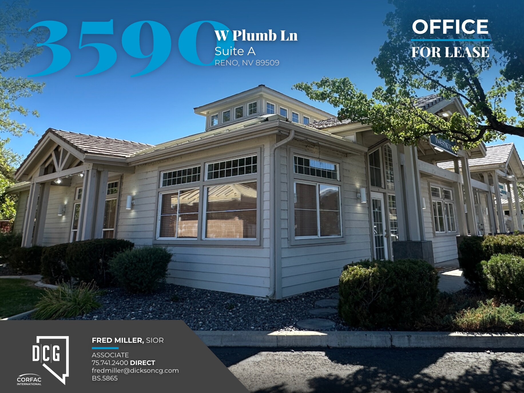 3590 W Plumb Ln, Reno, NV for lease Building Photo- Image 1 of 14