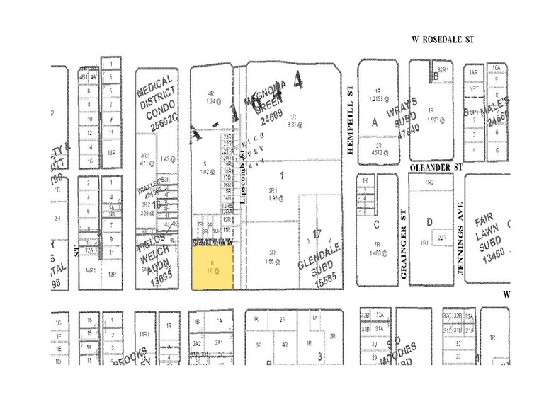 900 W Magnolia Ave, Fort Worth, TX for lease - Plat Map - Image 2 of 5