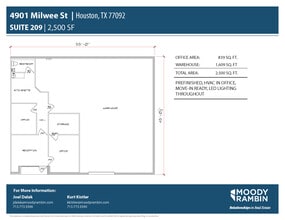 4901 Milwee St, Houston, TX for lease Floor Plan- Image 1 of 7