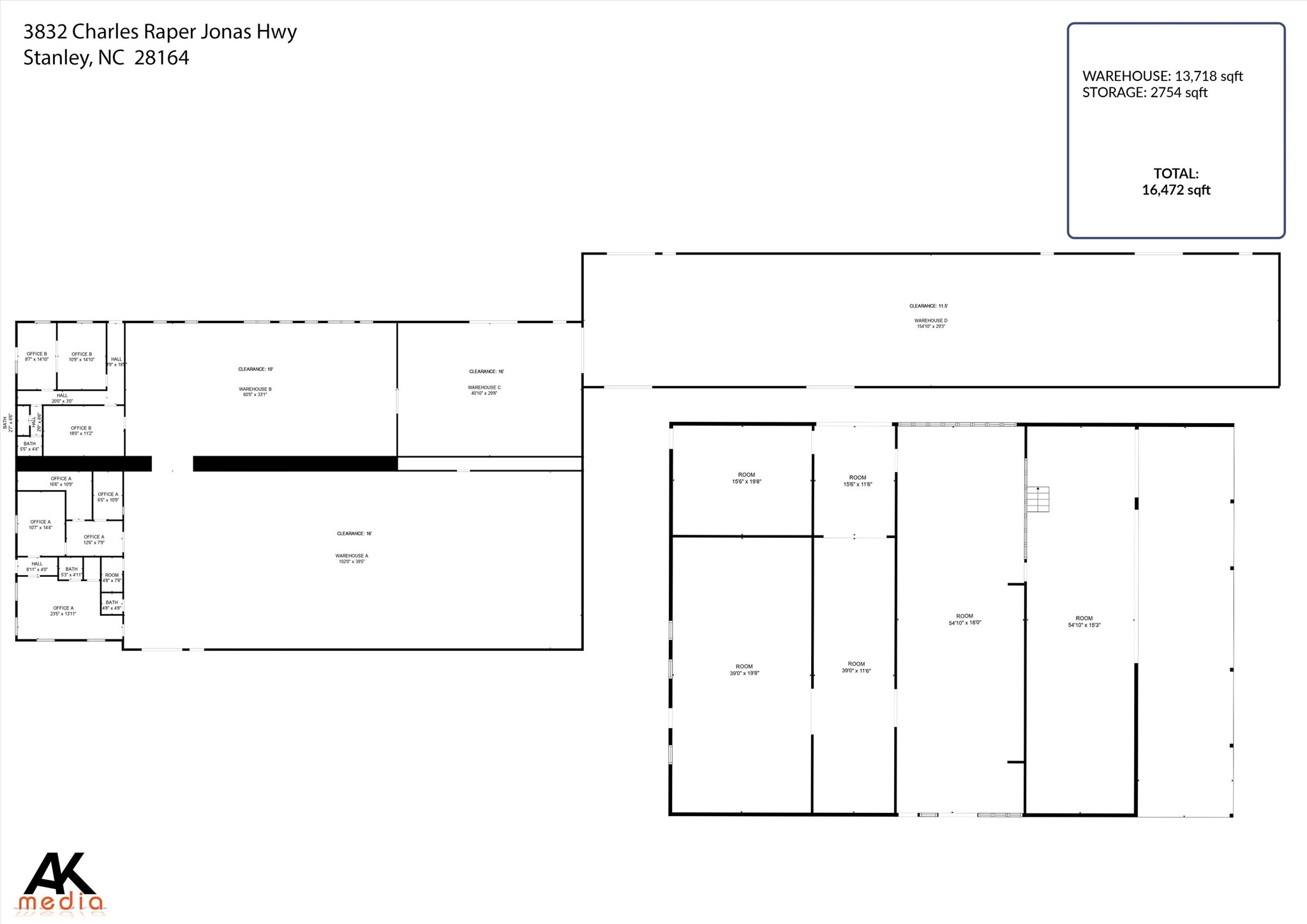 3832 Charles Raper Jonas Hwy, Stanley, NC for sale Floor Plan- Image 1 of 8