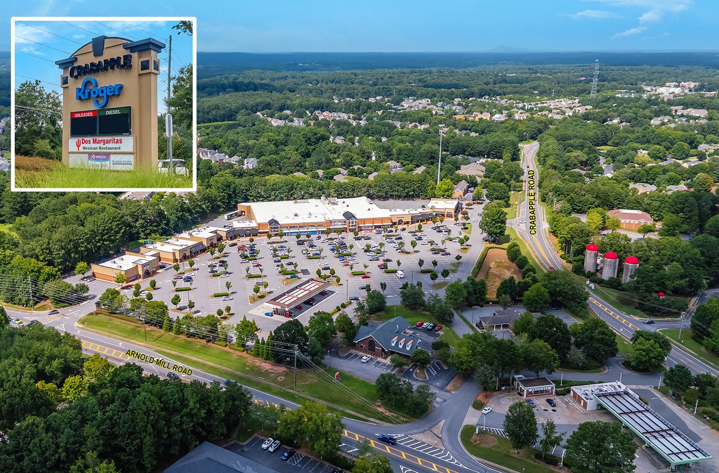 12460 Crabapple Rd, Roswell, GA for lease Aerial- Image 1 of 12