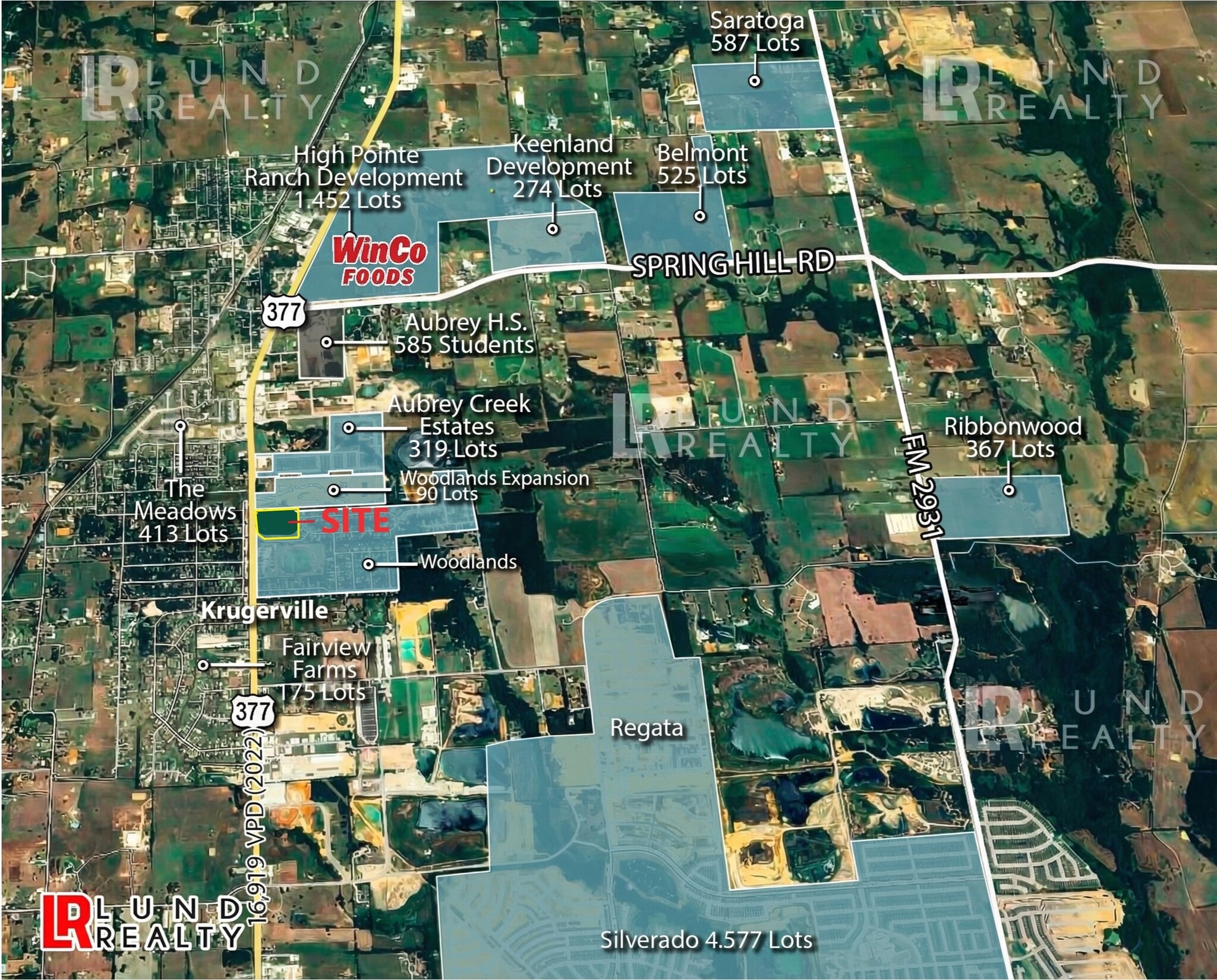 12.83 Ac US-377 and Surveyors rd, Krugerville, TX for sale Primary Photo- Image 1 of 4