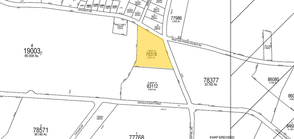 3333 Finger Mill Rd, Lincolnton, NC for lease - Plat Map - Image 2 of 8