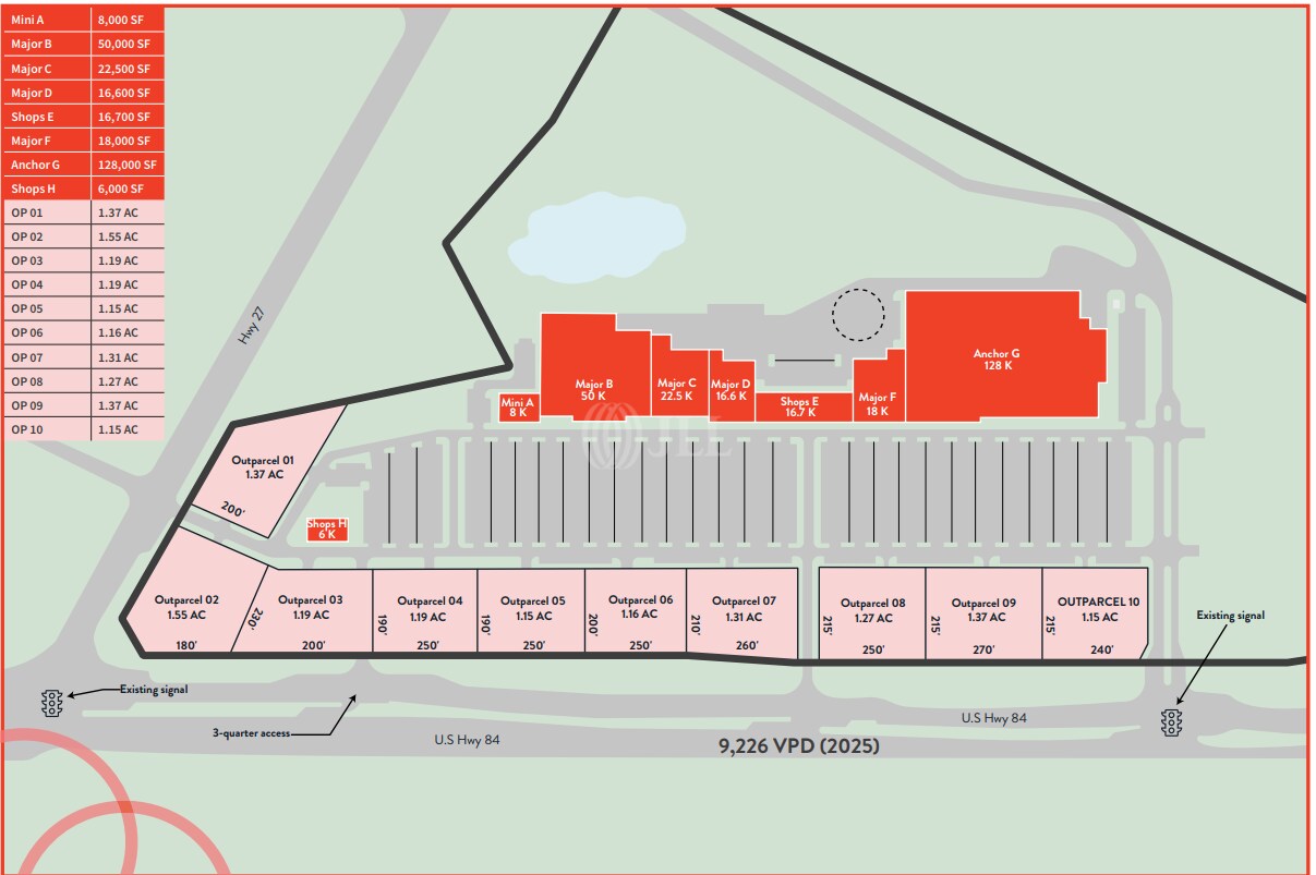5001 Boll Weevil Circle, Enterprise, AL for lease Site Plan- Image 1 of 1