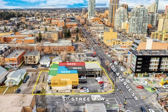 601 17th Ave SW, Calgary, AB for lease Aerial- Image 1 of 2