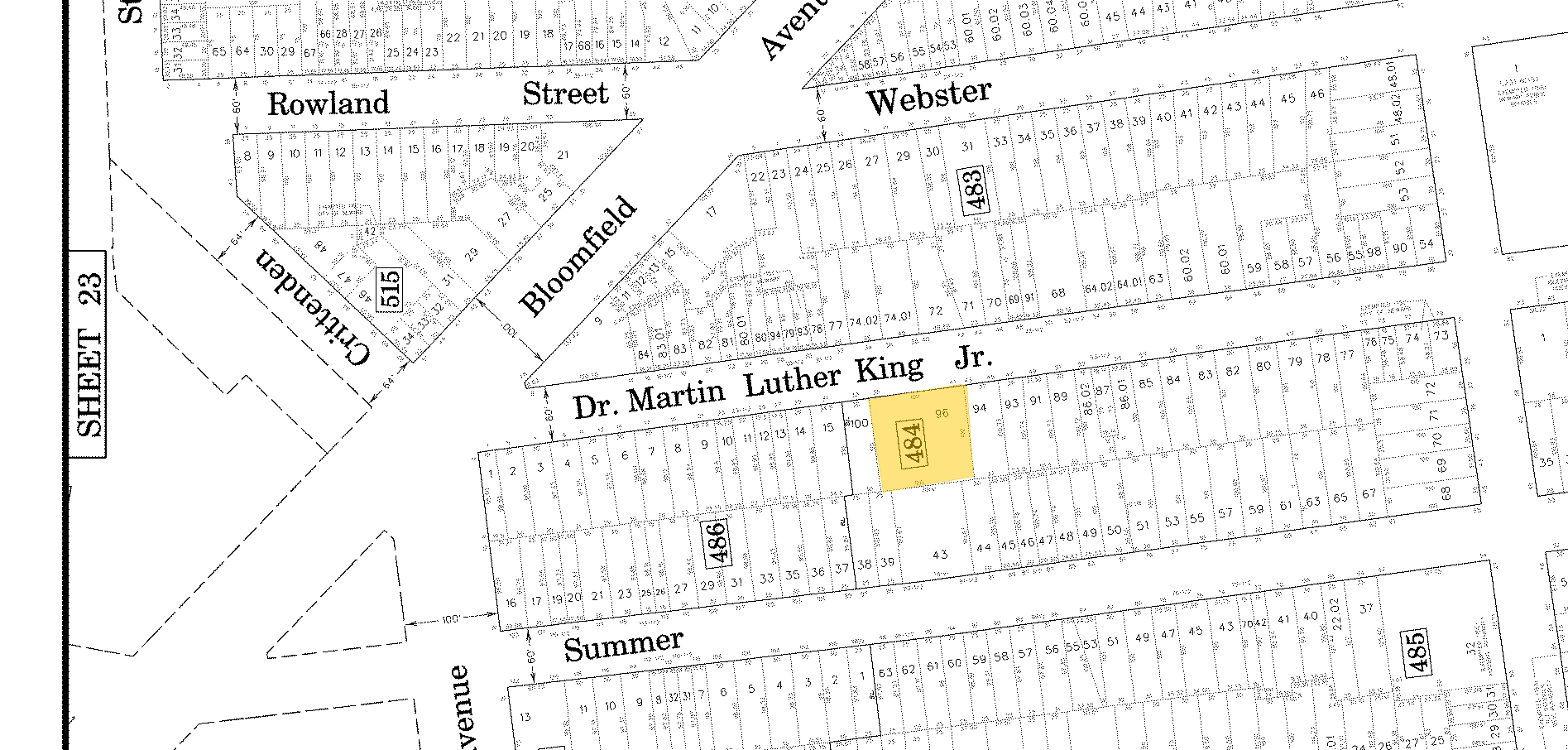 35 Martin Luther King Blvd, Newark, NJ for sale Plat Map- Image 1 of 1