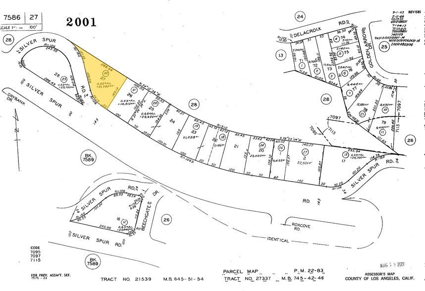 638-706 Silver Spur Rd, Rolling Hills Estates, CA for lease - Plat Map - Image 2 of 4