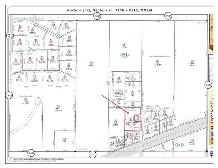 3 Julius Ln, Mound House, NV for lease - Plat Map - Image 3 of 7