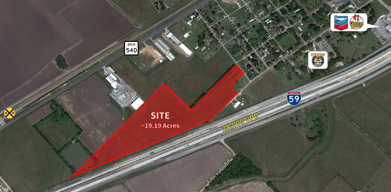 Ave 8th & Interstate 69, Beasley, TX for sale Primary Photo- Image 1 of 1