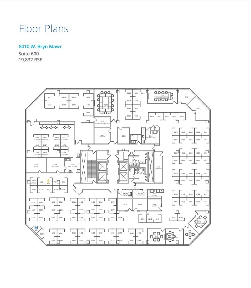 8410 W Bryn Mawr Ave, Chicago, IL for lease Floor Plan- Image 1 of 1