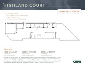 9000 E Nichols Ave, Centennial, CO for lease Floor Plan- Image 1 of 4