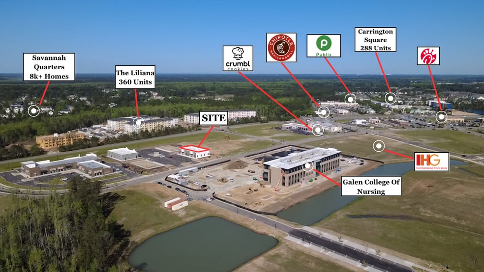 Pooler Parkway and Mosaic Circle, Pooler, GA for lease - Aerial - Image 3 of 12
