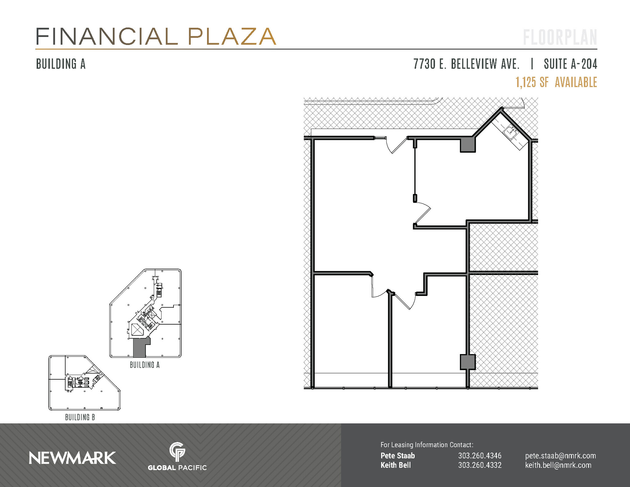 7730 E Belleview Ave, Greenwood Village, CO for lease Floor Plan- Image 1 of 2