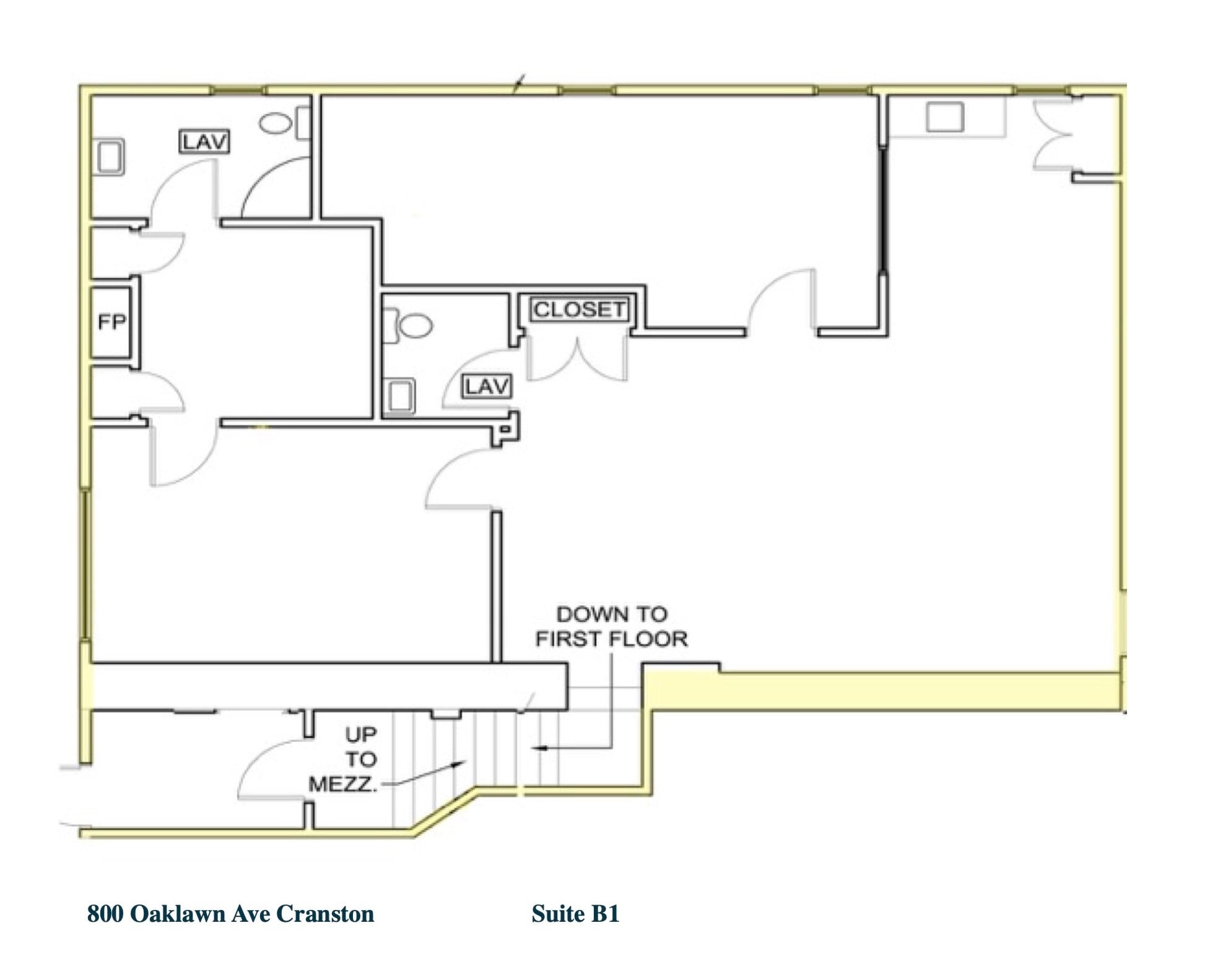 800 Oaklawn Ave, Cranston, RI for lease Floor Plan- Image 1 of 8