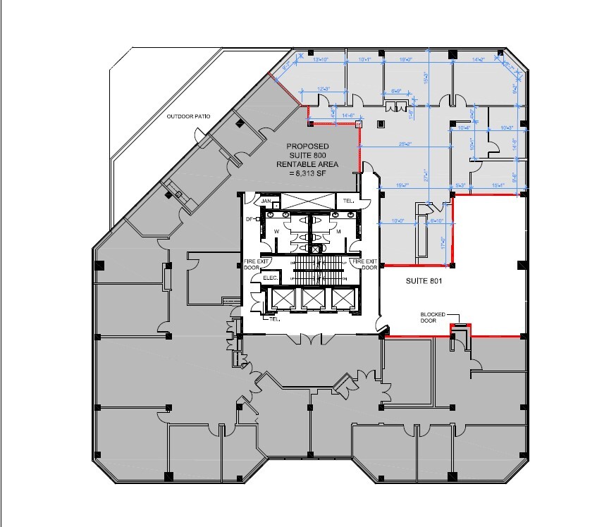 250 Dundas St W, Toronto, ON for lease Floor Plan- Image 1 of 1