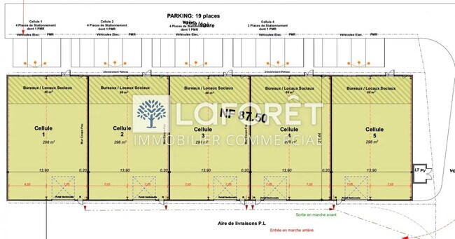 Location Local d'activités 298 m² à 1 490 m²