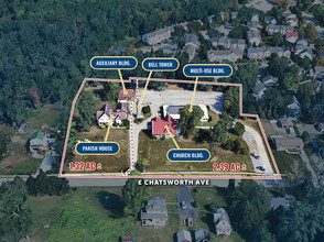 E Chatsworth Ave, Reisterstown, MD - aerial  map view