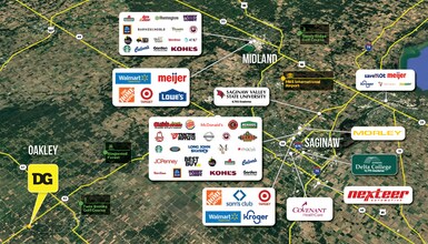 18875 S Oakley Rd, Oakley, MI - AERIAL map view