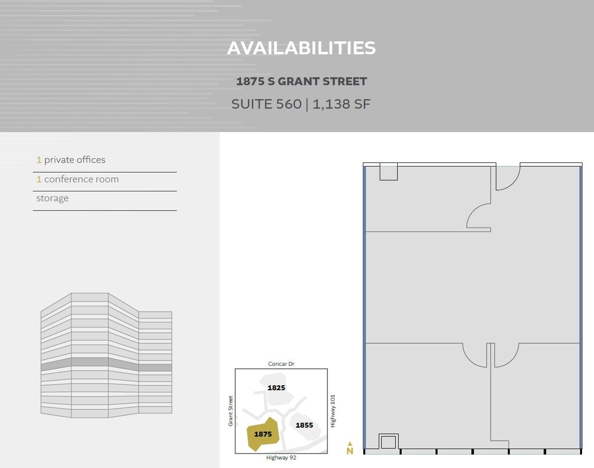 1825 S Grant St, San Mateo, CA for lease Floor Plan- Image 1 of 1