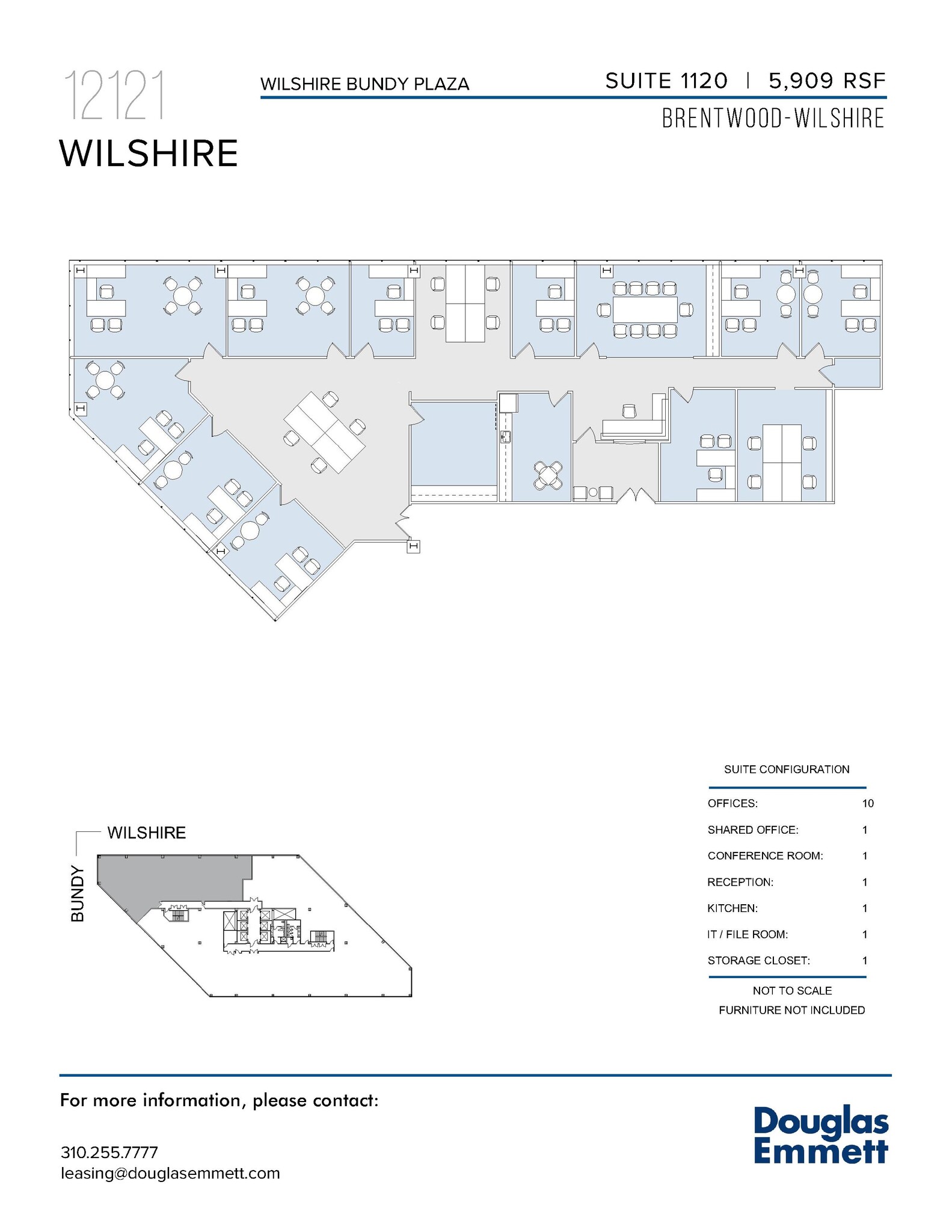 12121 Wilshire Blvd, Los Angeles, CA for lease Floor Plan- Image 1 of 1