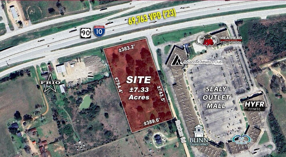 I-10 Frontage Rd & Hluchan Rd, Sealy, TX for sale - Building Photo - Image 1 of 3