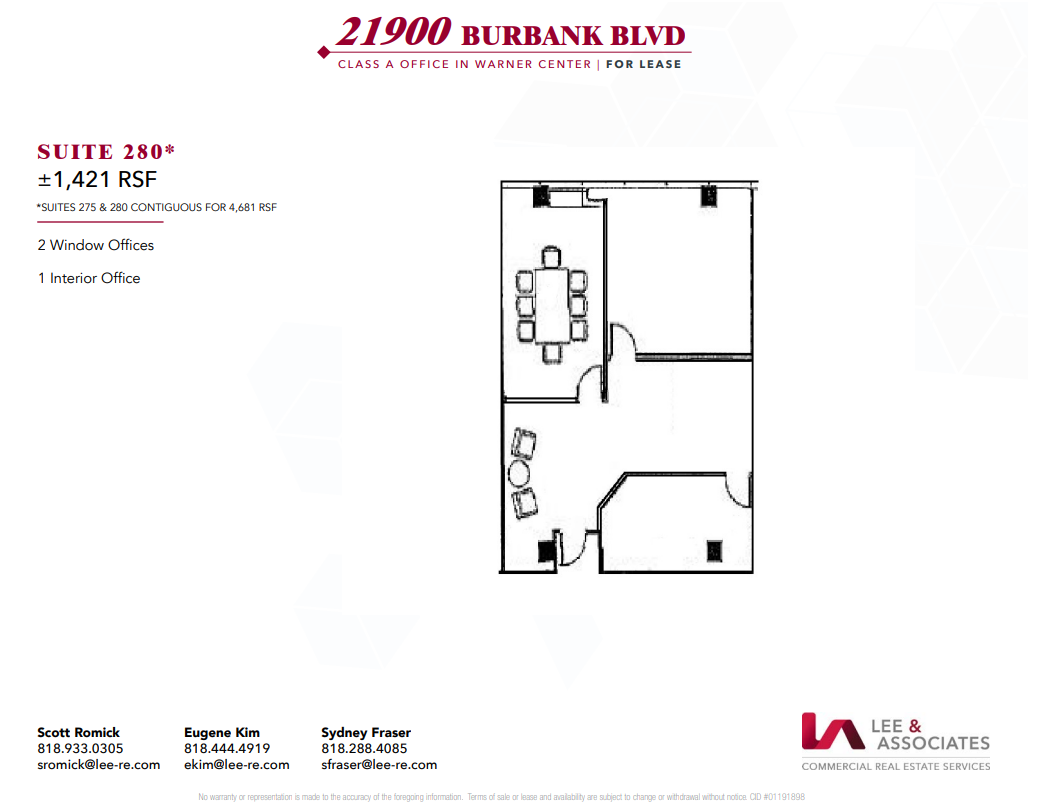 21900 Burbank, Woodland Hills, CA for lease Floor Plan- Image 1 of 1