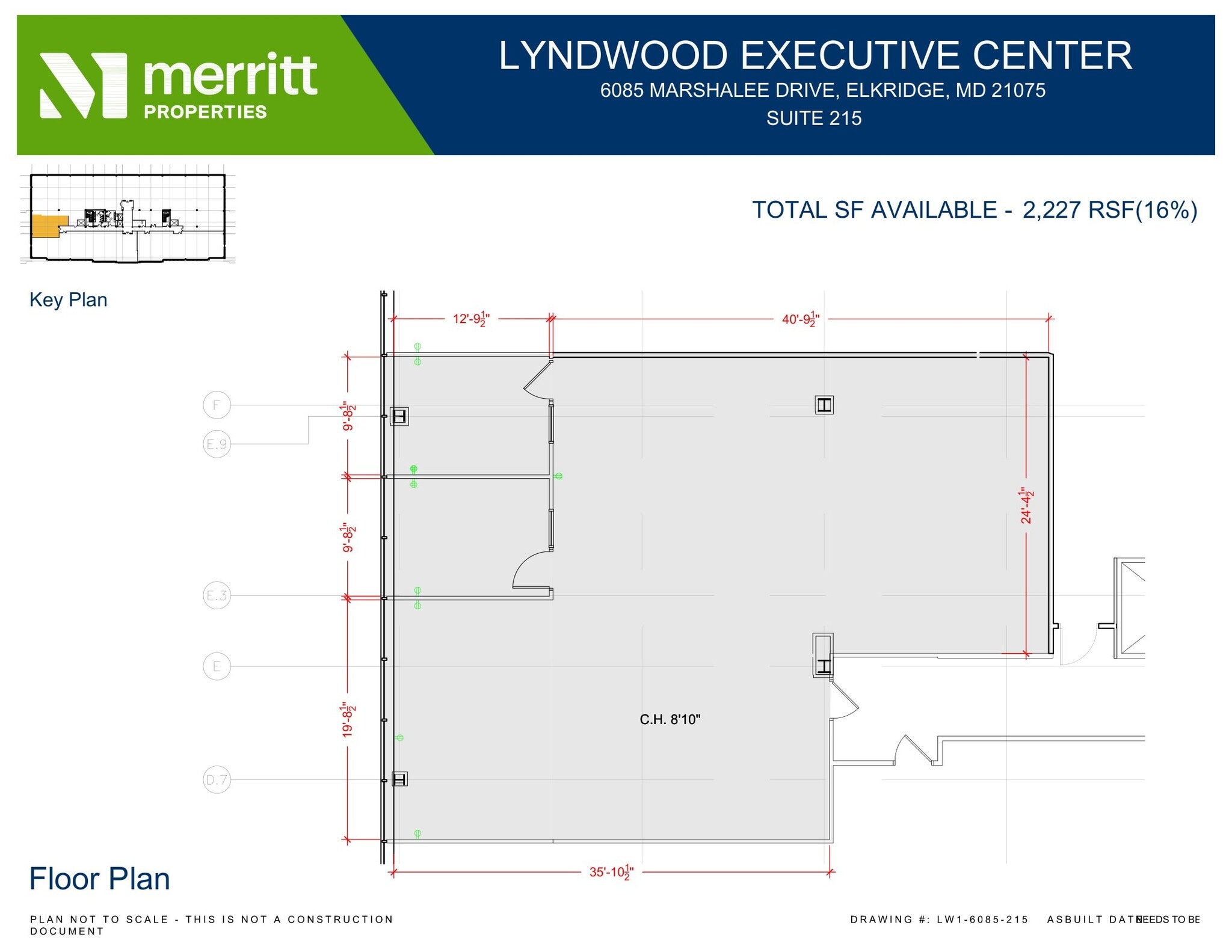 6095 Marshalee Dr, Elkridge, MD for lease Floor Plan- Image 1 of 1