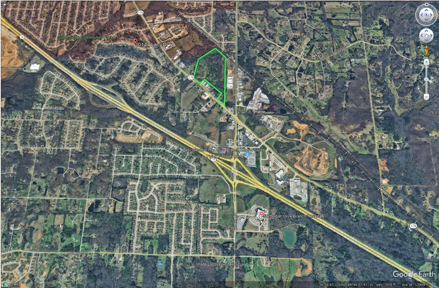 10890 Highway 178, Olive Branch, MS for sale - Aerial - Image 2 of 3