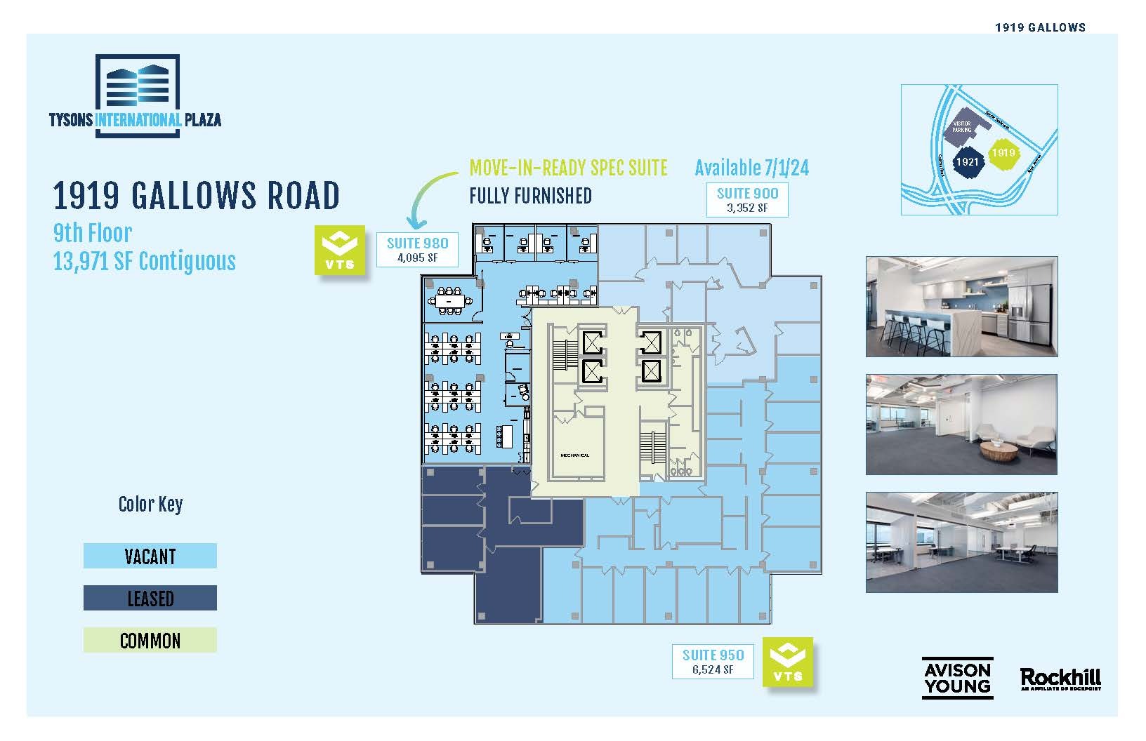 1919-1921 Gallows Rd, Vienna, VA for lease Floor Plan- Image 1 of 7