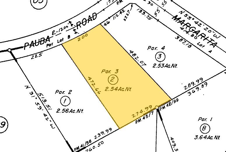 31205-31217 Pauba Rd, Temecula, CA for lease - Plat Map - Image 2 of 10