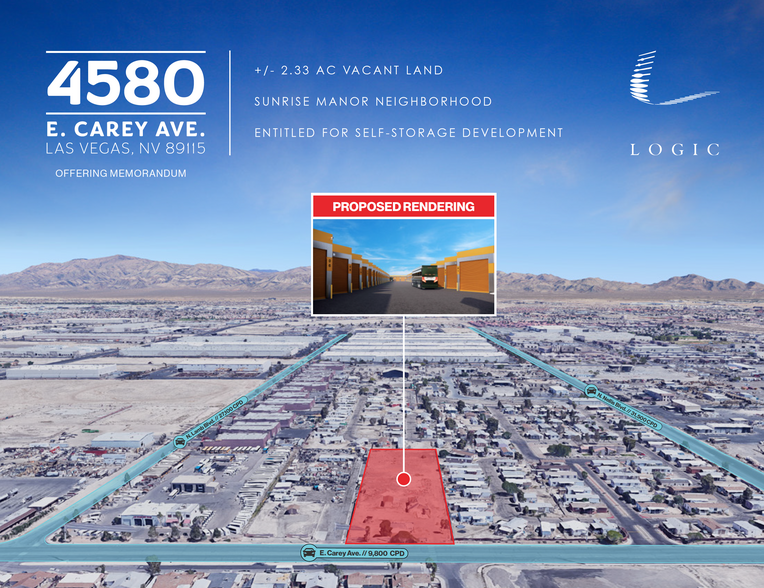 4580 E Carey Ave, Las Vegas, NV for sale - Aerial - Image 1 of 1