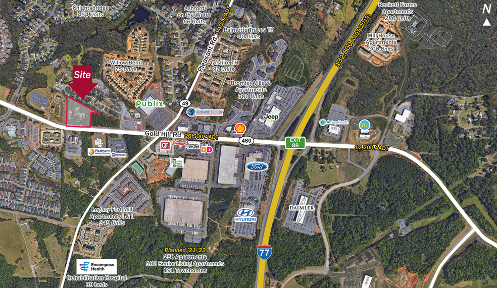 1024-1056 Gold Hill Rd, Fort Mill, SC for lease - Building Photo - Image 1 of 9