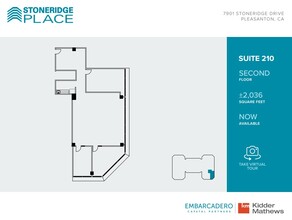 7901 Stoneridge Dr, Pleasanton, CA for lease Floor Plan- Image 1 of 1