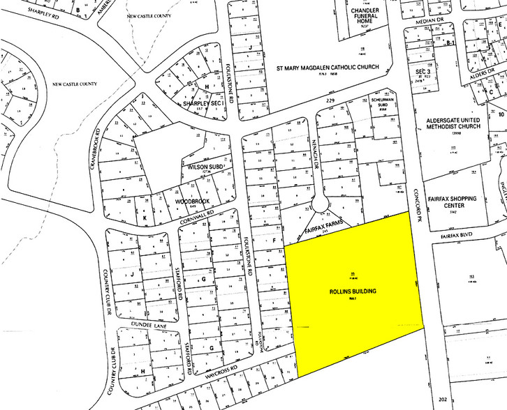 2200 Concord Pike, Wilmington, DE for lease - Plat Map - Image 2 of 9