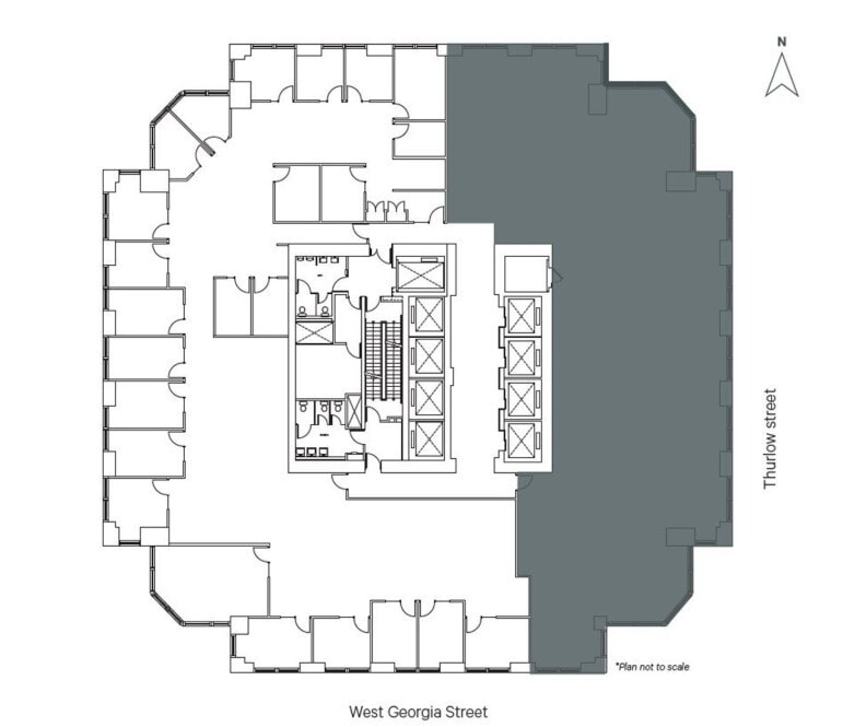 1111 W Georgia St, Vancouver, BC for lease Floor Plan- Image 1 of 1