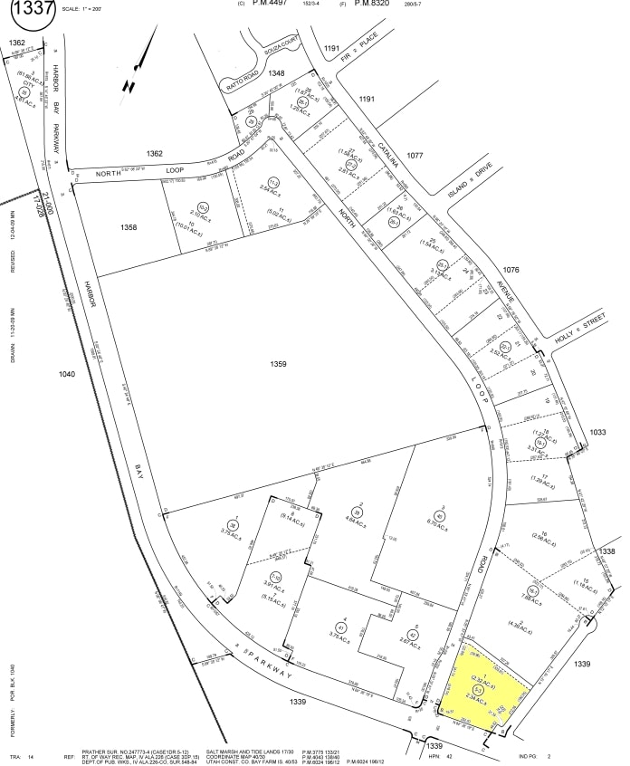 1501 Harbor Bay Pky, Alameda, CA for lease Plat Map- Image 1 of 2